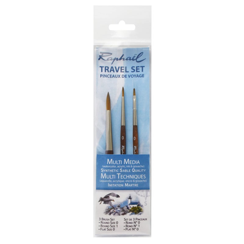 Raphael Travel Brush Set, Set of 3